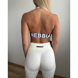 NEBBIA - Tvarující bezešvé maximum push-up legíny FLOW SEAMLESS 497 (cream)