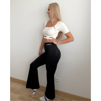 NEBBIA - Tvarující bezešvé flared legíny FLOW SEAMLESS 498 (black)