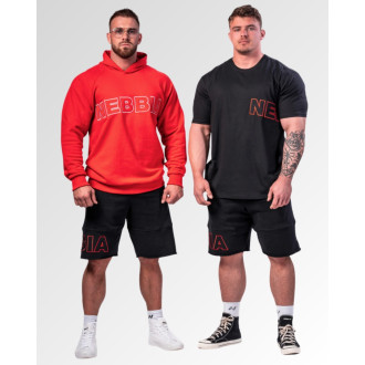 NEBBIA - Pánská mikina s kapucí LEGACY 704 (red)