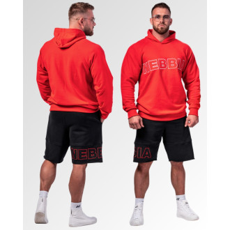 NEBBIA - Pánská mikina s kapucí LEGACY 704 (red)