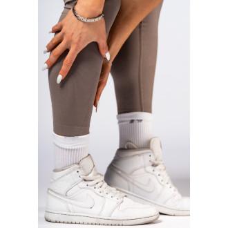 NEBBIA - High-waist push-up legíny POWER 888 (light brown ash)