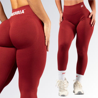 NEBBIA - High-waist push-up legíny POWER 888 (red)