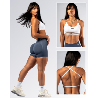 NEBBIA - Open-back sportovní podprsenka POWER 890 (white)