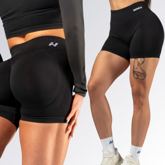 NEBBIA - High-waist push-up šortky POWER 893 (black)