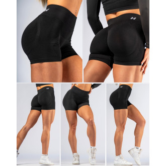 NEBBIA - High-waist push-up šortky POWER 893 (black)