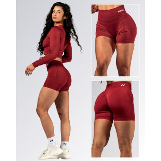 NEBBIA - High-waist push-up šortky POWER 893 (red)