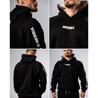 NEBBIA - Pánská fitness mikina HERO 300 (black)