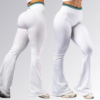 NEBBIA - High-waist flared legíny CLUB D’OR 630 (white)