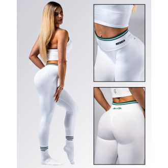 NEBBIA - High-waist push-up legíny CLUB D’OR 629 (white)