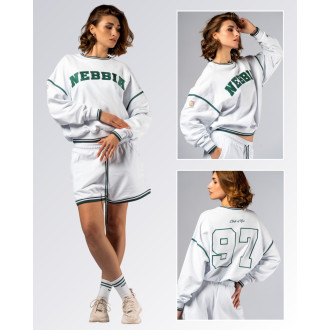 NEBBIA - Lounge mikina CLUB D’OR 642 (white)