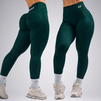 NEBBIA - High-waist extra push-up legíny PRIMAL 850 (DARK GREEN)