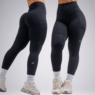 NEBBIA - High-waist tvarující legíny s kapsami PRIMAL 851 (BLACK)