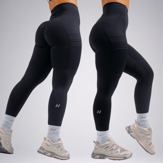 NEBBIA - High-waist tvarující legíny s kapsami PRIMAL 851 (BLACK)