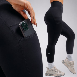 NEBBIA - High-waist tvarující legíny s kapsami PRIMAL 851 (BLACK)