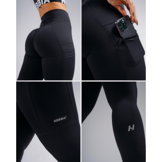 NEBBIA - High-waist tvarující legíny s kapsami PRIMAL 851 (BLACK)