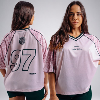 NEBBIA - Oversized tričko 97 PRIMAL 862 (PINK LEOPARD)