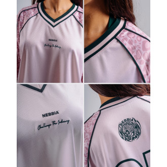 NEBBIA - Oversized tričko 97 PRIMAL 862 (PINK LEOPARD)