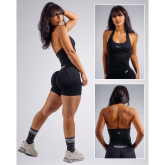 NEBBIA - Halter top s vestavěnou podprsenkou PRIMAL 863 (BLACK)