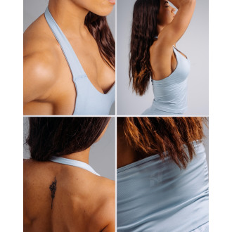 NEBBIA - Halter top s vestavěnou podprsenkou PRIMAL 863 (LIGHT BLUE)