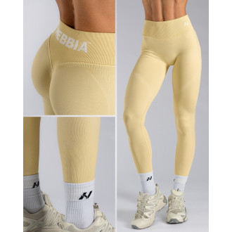 NEBBIA - Tvarující push-up legíny s vysokým pasem ICE CREAM 888 (yellow)