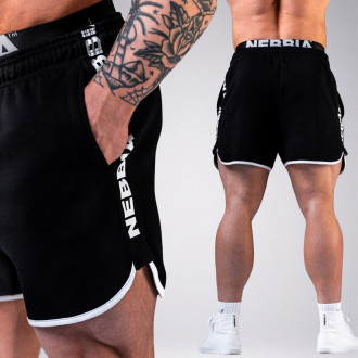 NEBBIA - Pánské teplákové šortky HERO 295 (black)