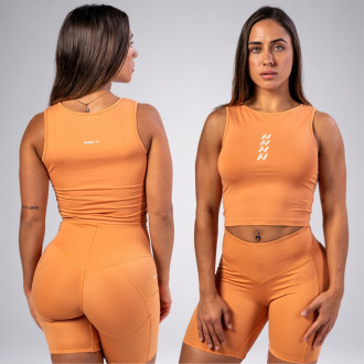 NEBBIA - Crop top tílko CONFIDENCE 476 (orange)