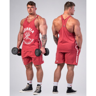 NEBBIA - Pánske fitness tílko 791 (red)