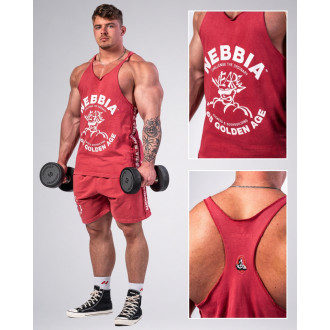 NEBBIA - Pánske fitness tílko 791 (red)