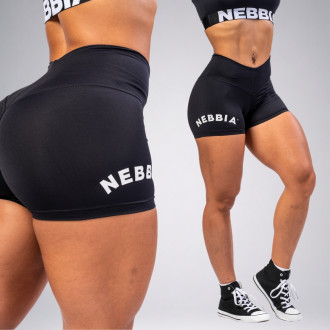 NEBBIA - Šortky s vysokým pasem GYM HERO 582 (black)