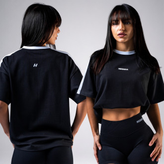 NEBBIA - Dámské relaxed fit tričko POWER 894 (black)