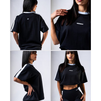 NEBBIA - Dámské relaxed fit tričko POWER 894 (black)