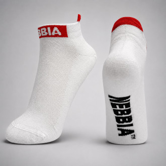 NEBBIA - Ponožky kotníkové unisex 102 (white)