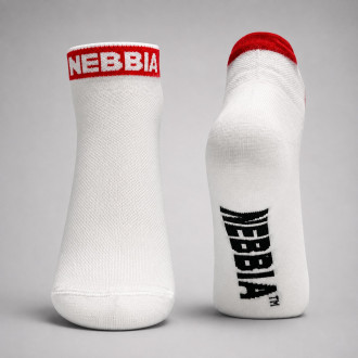 NEBBIA - Ponožky kotníkové unisex 102 (white)