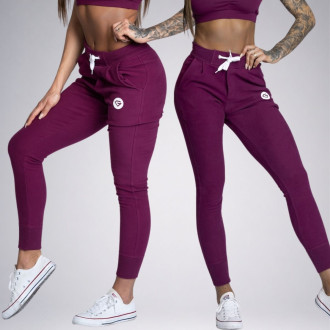 Gym Glamour - Sportovní tepláky dámské (blueberry) GG116