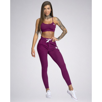 Gym Glamour - Sportovní tepláky dámské (blueberry) GG116