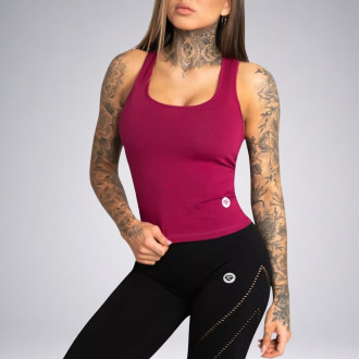 Gym Glamour - Dámské tílko BEET RED (SS21-GGTTBR)