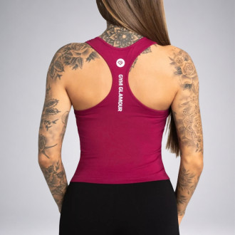 Gym Glamour - Dámské tílko BEET RED (SS21-GGTTBR)