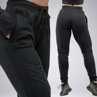 NEBBIA - Tepláky dámské volné 846 (black)