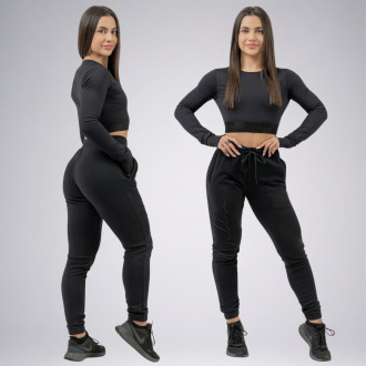NEBBIA - Tepláky dámské volné 846 (black)