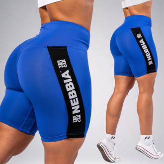 NEBBIA - Cyklistické šortky s vysokým pasem ICONIC 238 (blue)