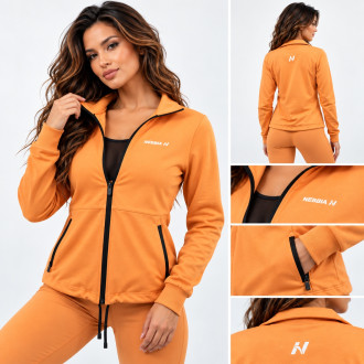 NEBBIA - Mikina na zip s odleskem SLEEK 481 (orange)