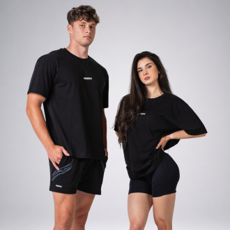 NEBBIA - Unisex oversized tričko GYM ESSENTIALS 382 (black)