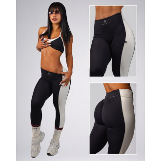 NEBBIA - High-waist legíny BLOCK 97 (852) (black)