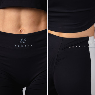 NEBBIA - Dámské šortky High-waist BLOCK 97 (908) (black)