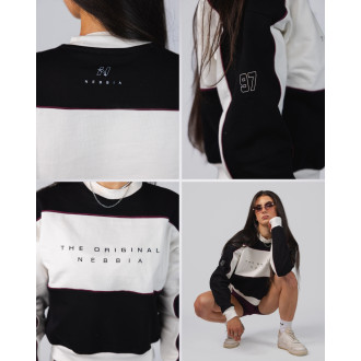 NEBBIA - Dámská mikina BLOCK 97 (918) (black)