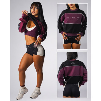 NEBBIA - Dámská mikina BLOCK 97 (918) (bordo)