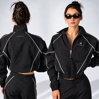 NEBBIA - Dámská šusťáková parachute bunda BLOCK 97 (919) (black)
