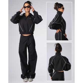 NEBBIA - Dámská šusťáková parachute bunda BLOCK 97 (919) (black)