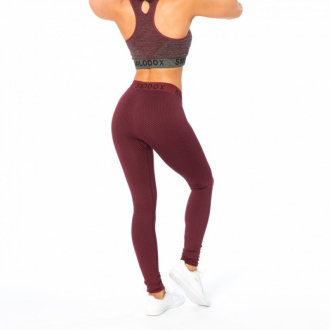 SMILODOX - Fitness legíny (bordo) 28027