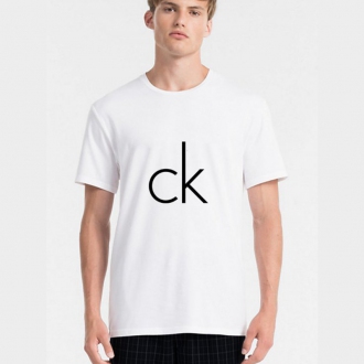 Calvin Klein - Výprodej pánské triko s logem ck (bílá) NB1164E-100